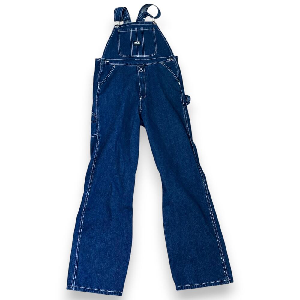 Key Mens 32x32 Bib Overalls Blue Denim 100% Cotton